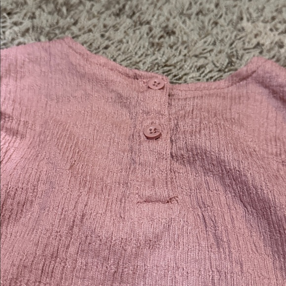 Pink Ruffled Girls Top - Picture 2 of 3
